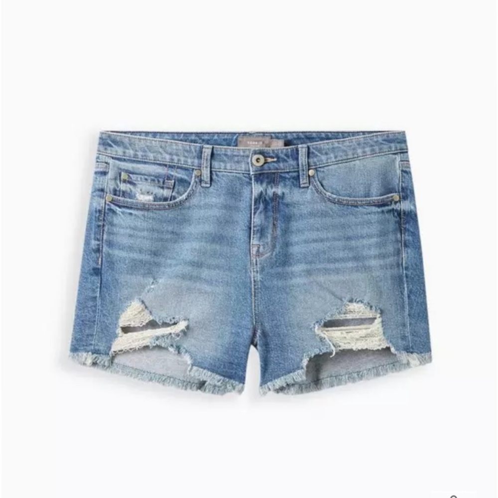 Plus Denim Blue Women's Shorts